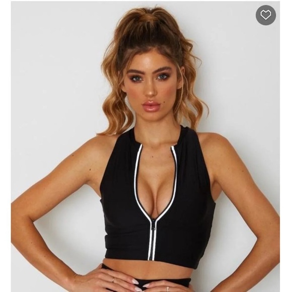 NWT White Fox Activewear Sports Bra - Picture 3 of 5